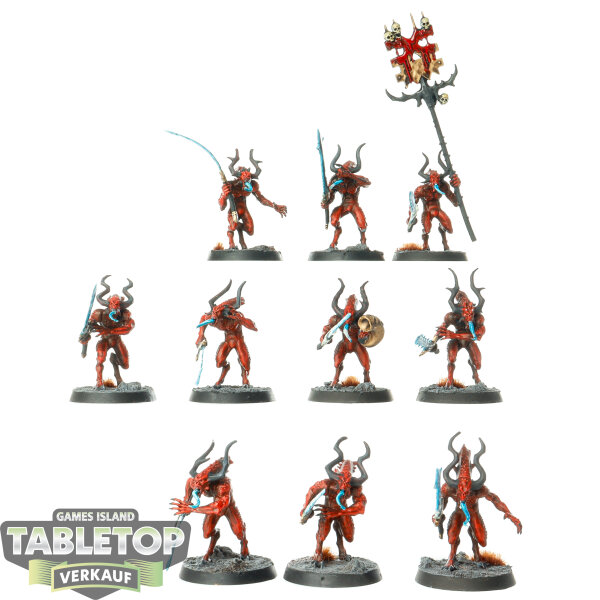 Blades of Khorne - 10x Bloodletters - bemalt