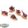 Blades of Khorne - 5 Flesh Hounds - teilweise bemalt