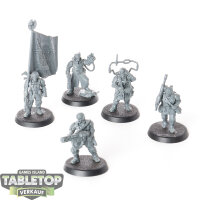 Astra Militarum - 5 Cadian Command Squad - unbemalt
