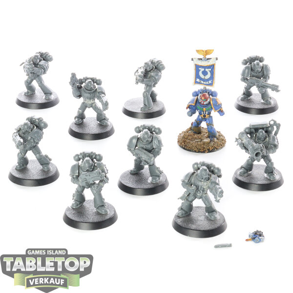 Space Marines - 10x Tactical Squad - teilweise bemalt