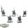 Ossiarch Bonereapers - 5 x Kavalos Deathriders - grundiert