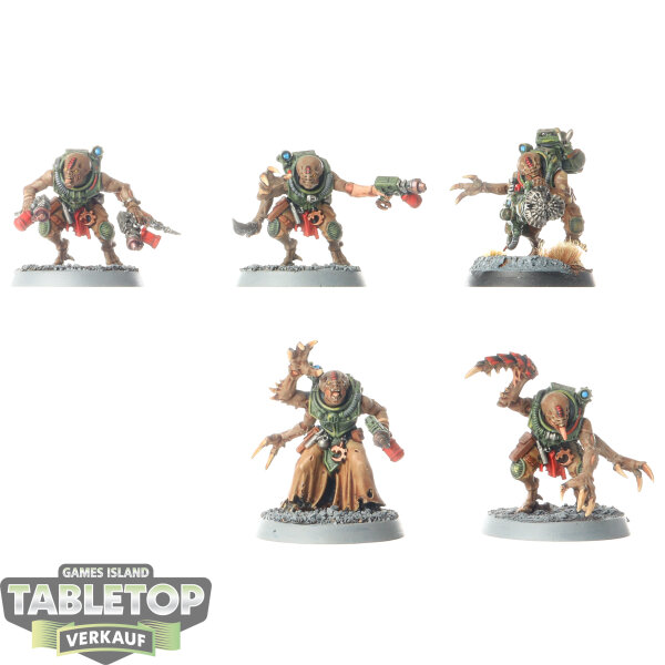 Genestealer Cults - 5 x Hybrid Metamorphs - bemalt