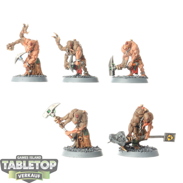 Genestealer Cults - 5 x Aberrants - bemalt