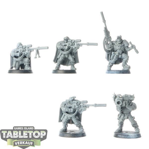 Space Marines - 5 x Sniper Scouts klassisch - unbemalt