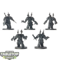 Chaos Space Marines - 5 x Chaos Terminator Squad - grundiert