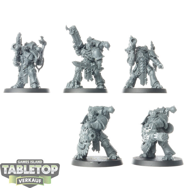 Chaos Space Marines - 5 x Havocs - unbemalt