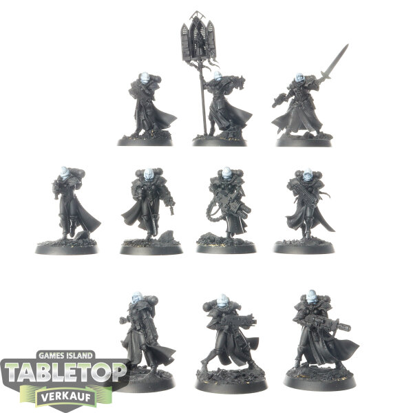 Adepta Sororitas - 10 x Battle Sisters Squad - teilweise bemalt