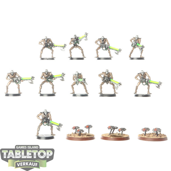 Necrons - 10 x Necron Warriors klassisch - bemalt