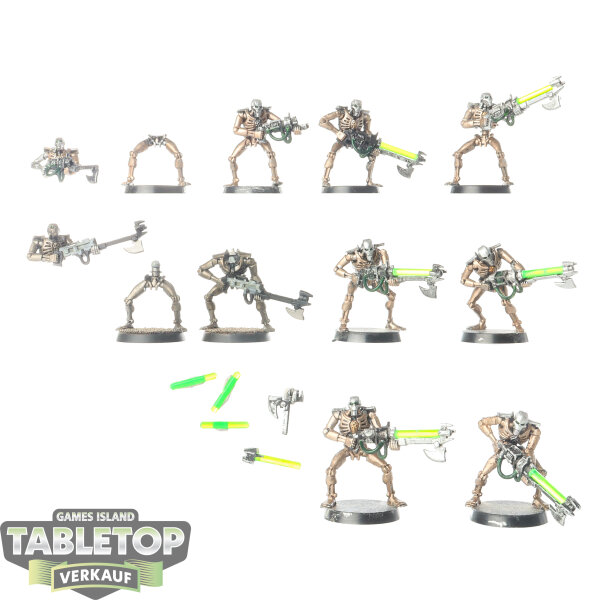 Necrons - 10 x Necron Warriors klassisch - teilweise bemalt