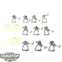 Necrons - 10 x Necron Warriors klassisch - teilweise gebaut