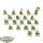 Orc & Goblin Tribes - 20x Night Goblin Mob klassisch - Spearmen - bemalt