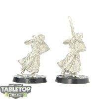 HdR Figuren - Gut - 2x Haldirs Elves with Swords - unbemalt