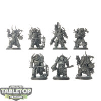 Death Guard - 7 Plague Marines - grundiert