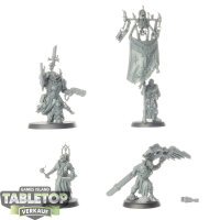 Black Templars - Chaplain grimaldus & Retinue - unbemalt