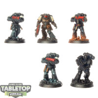Space Marines - 5x Intercessor Squad - teilweise bemalt