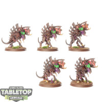 Tyraniden - 5x Barbgaunts - bemalt