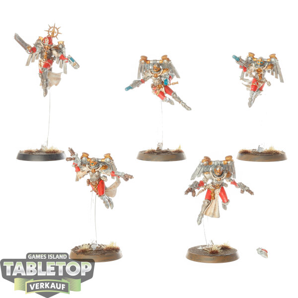 Adepta Sororitas - 5x Seraphim Squad - bemalt