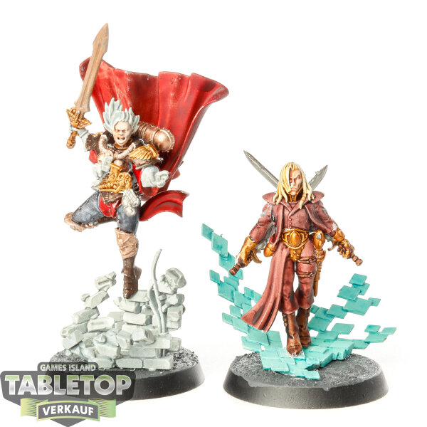 Adepta Sororitas - Daemonifuge – Ephrael Stern & Kyganil - bemalt