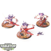 Tyraniden - 3x Tyranid Warriors - bemalt
