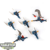 Aeldari - 6 Swooping Hawks classic - bemalt