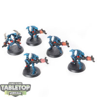 Aeldari - 5 Warp Spiders classic - bemalt