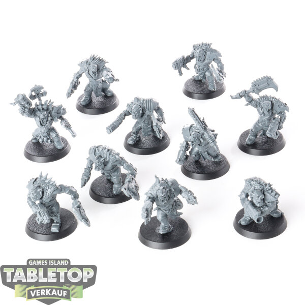 Orks - 10 Ork Beast Snagga Boyz - unbemalt