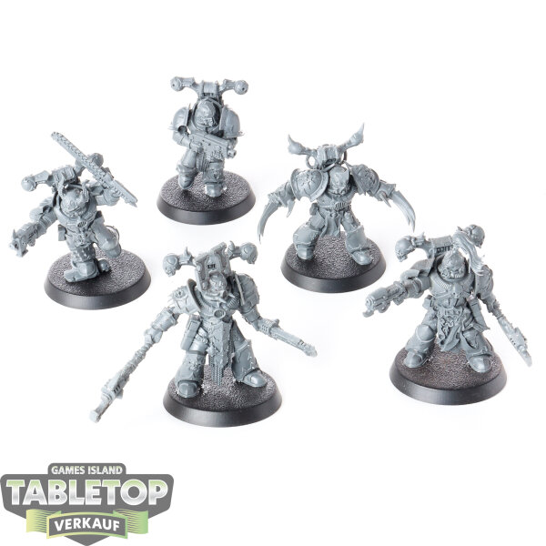 Chaos Space Marines - 5 Legionaries - unbemalt
