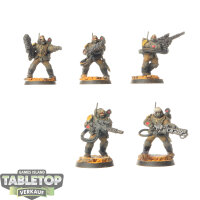 Astra Militarum - 5x Tempestus Scions - bemalt