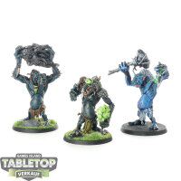 Gloomspite Gitz - 3x Rockgut Troggoths - teilweise bemalt