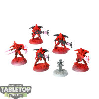 Aeldari - 5x Warp Spiders - teilweise bemalt