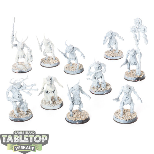 Chaos Daemons - 10x Plaguebearer - grundiert