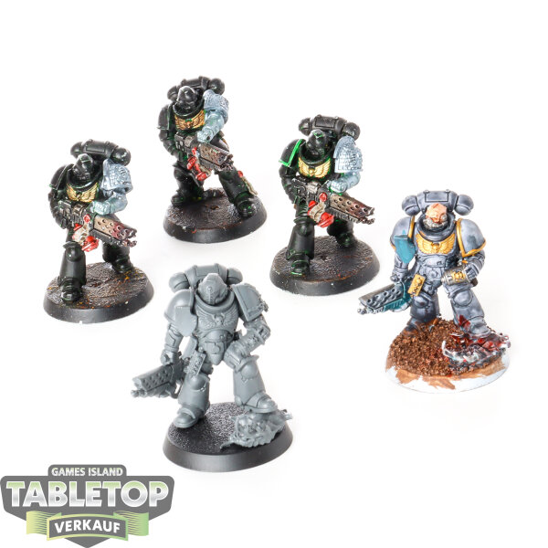 Space Marines - 5x Infernus Squad - teilweise bemalt