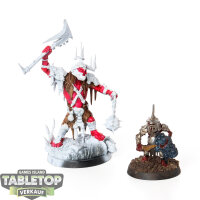 Orruk Warclans - Killaboss with Stab-grot - teilweise bemalt