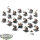 Miniaturen - 20x Iron Helmets - bemalt