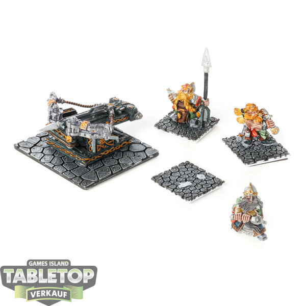 Dwarfen Mountain Holds - 4x Dwarf Bolt Thrower - bemalt