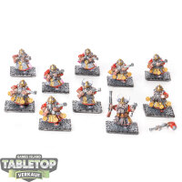 Dwarfen Mountain Holds - 10x Dwarf Quarrelers - bemalt