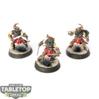 Miniaturen - 3x Cult Acolyten - bemalt