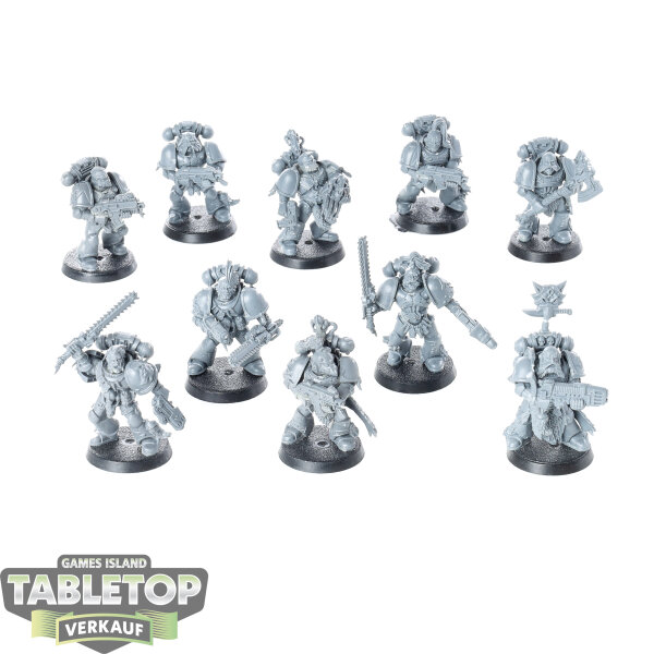 Space Wolves - 10 Grey Hunters klassisch - unbemalt
