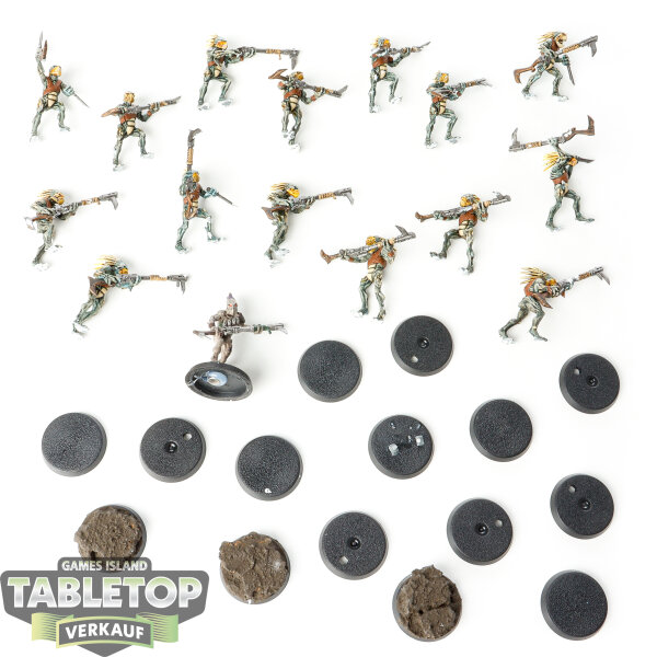 Tau Empire - 16x Kroot Carnivores klassisch - bemalt