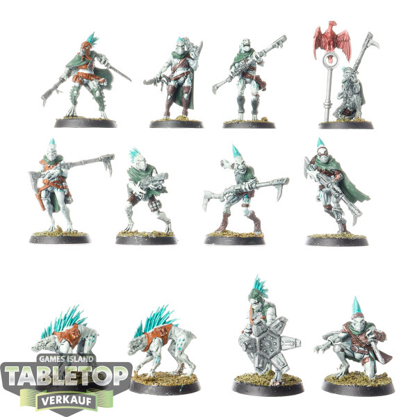 Tau Empire - 10x Kill Team: Farstalker Kinband - bemalt