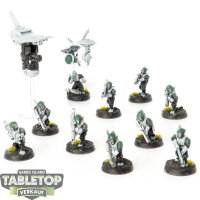 Tau Empire - 10x Pathfinder Team - teilweise bemalt