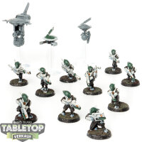 Tau Empire - 10x Pathfinder Team - teilweise bemalt