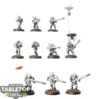 Tau Empire - 10x Fire Warriors Strike Team - bemalt
