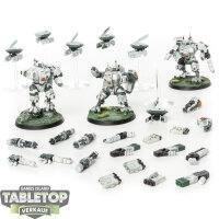 Tau Empire - 3x XV8 Crisis Battlesuit Team - bemalt