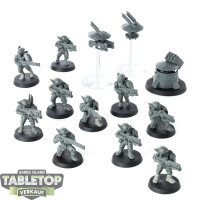Tau Empire - 10 Fire Warriors Strike Team - unbemalt