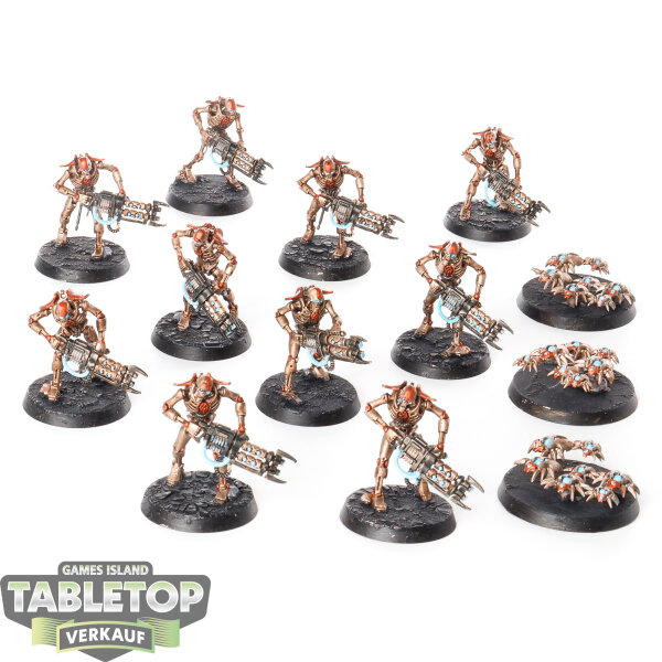 Necrons - 10x Necron Warriors - bemalt