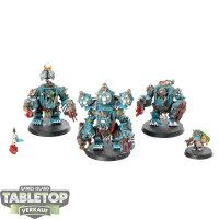 Orks - 3 Big Mek in Mega Armour - bemalt