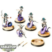 Daughters of Khaine - 5x Blood Sisters - bemalt