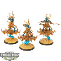 Disciples of Tzeentch - 3x Tzaangor Skyfires - bemalt