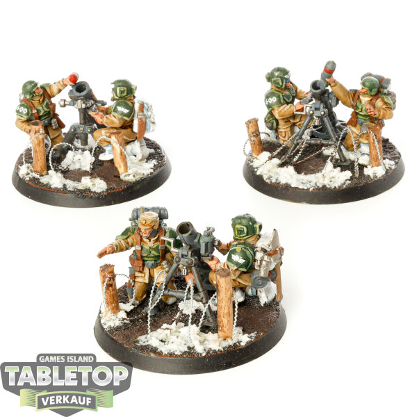 Astra Militarum - 3x Heavy Weapons Squad - bemalt